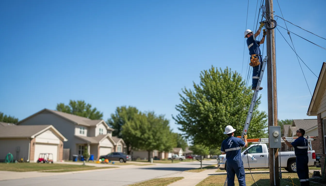 Residential electrician providing installation services in Divernon, IL